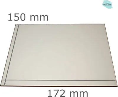 Produktbild von Feuerfestes Kaminglas nach Maß | Ofenglas für alle Größen - (680,00 EUR / qm) - 172 mm x 150 mm