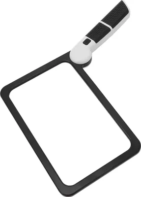 Immagine prodotto di Lente d'ingrandimento pieghevole con ingrandimento 5x e 3 modalità di illuminazione - Lente d'ingrandimento portatile per anziani per leggere giornali e libri - Ideale per gli ipovedenti
