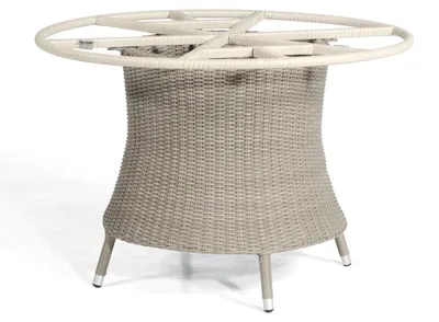 Produktbild von Base-Polyrattan Tischgestell Aluminium Stone-grey