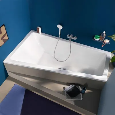 Produktbild von Duravit No. 1 Trapez-Badewanne 170 x 100 cm mit 1 Rückenschräge links