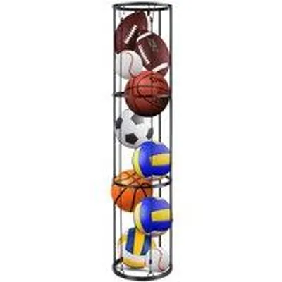 Produktbild von Multifunktionales 3-Schichten-Sportballenregal mit Wandbefestigungsoption
