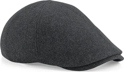 Image de Beechfield B623 | Melton Wool Ivy Cap, taille réglable - Couleur : Charcoal Marl - Taille : One Size