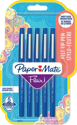 Image de PAPER MATE Faserschreiber Flair 5er  M 0.7 mm Blister