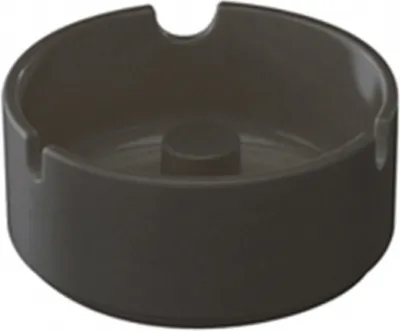 Produktbild von WACA Aschenbecher Ascher rund Ø 10 cm Melanim schwarz stapelbar