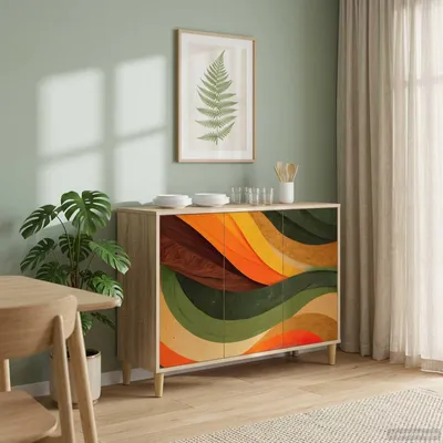 Obrázok produktu pre vidaXL Komoda BONN, Sonoma, 102 x 33 x 75 cm, drevotrieska