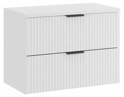 Produktbild von Badezimmer-Set NOXERA 80 cm – Hängender Unterschrank in Alpinweiß matt mit Waschtischplatte