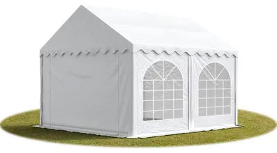 Produktbild von Hochwertiges Zelt Partyzelt Festzelt 3x5 m PVC weiß wasserdicht schwer entflammbar