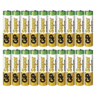 Obrázok produktu pre Alkalická batéria GP Super Alkaline LR03 (AAA), 20ks 71415