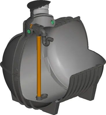 Produktbild von Regenwasser Zisterne 7500 Liter AQUA-RONDO für Haustechnik
