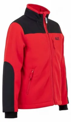 Produktbild von Jack Jacke Wolfskin Blizzard Kids Fleece Wind Stormlock Rot 1608651-2590 Größe 128