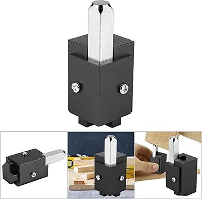 Produktbild von Vierkante Scharnieruitsparingen Insteekbeitel für Holzbearbeitung für Türen, schwarz, 4 mm