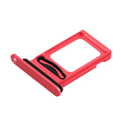 Obrázek produktu pro Clappio, držák na SIM kartu pro iPhone 14 / 14 Plus, nano SIM slot, červený