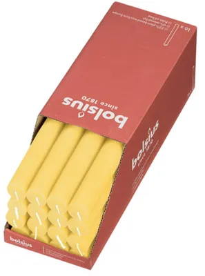 Obrázok produktu pre Bolsius tyčinkové sviečky Sunny Yellow 27 cm - 16 kusov