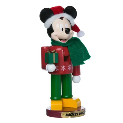 Produktbild von Mickey mit Geschenk Nussknacker 25,4 cm Weihnachten