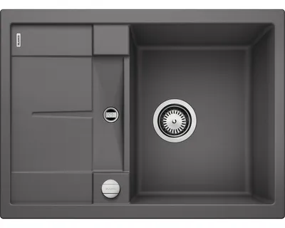 Produktbild von BLANCO METRA 45 S Compact, Schrankwaschbecken, Silgranit, Grau, Doppelseitig, 45 cm, Deutschland