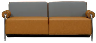 Immagine prodotto di Divano divano in pelle divani imbottiti 2 posti design salotto