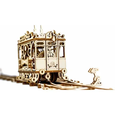 Produktbild von WOODEN CITY 3D-Puzzle Straßenbahn mit Schienen 273 Teile