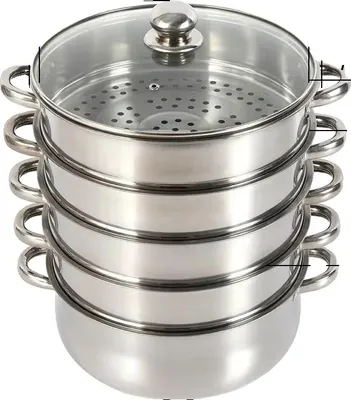 Obrázek produktu pro Napařovač, nerezová ocel, víceúrovňový design, 30 cm