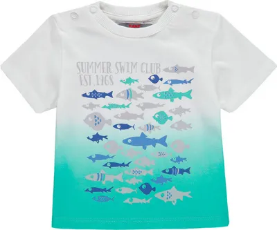Produktbild von Kanz weißes Kinder T-Shirt Gr. 80 aus 100% Baumwolle mit Front-Aufdruck