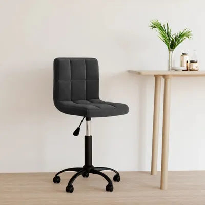 Produktbild von Bürostuhl Drehbar Schwarz Samt - Bürostühle CC18754