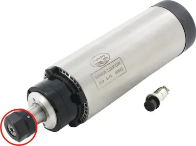 Zdjęcie produktu dla Silnik wrzeciona frezującego CNC, 2,2 kW, chłodzony powietrzem, tylko wrzeciono, tylko wrzeciono