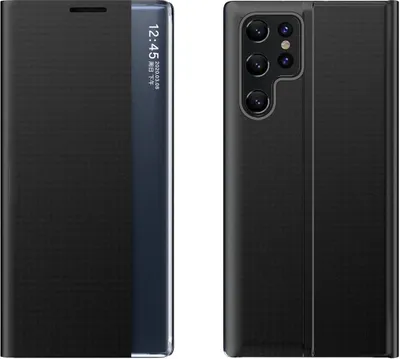 Produktbild von Elegante Bucheröffnungsfall für Samsung Galaxy S24 FE - Schwarz mit Standfunktion KP36803