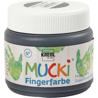 Produktbild von MUCKI Fingerfarbe Schwarz 150 ml