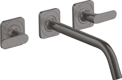 Immagine prodotto di hansgrohe AXOR Citterio Mitigeur lavabo 3 trous encastré pour montage mural avec bec verseur 226 mm, béqu'illes et rosaces, 34315340, 34315340
