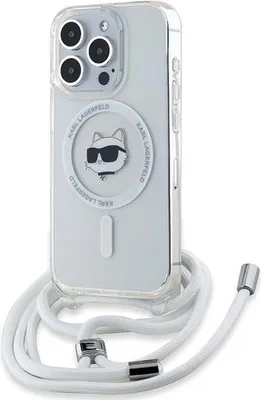 Zdjęcie produktu dla Etui Karl Lagerfeld Iml Choupette Head & Cord Magsafe Na Iphone 14 Pro - Przezroczyste