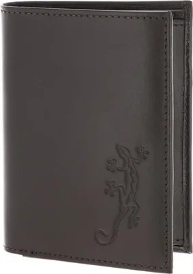 Produktbild von oxmox Leder Geldbörse Leather RFID Protect Kombibörse Lizard Embossed Brown dunkelbraun