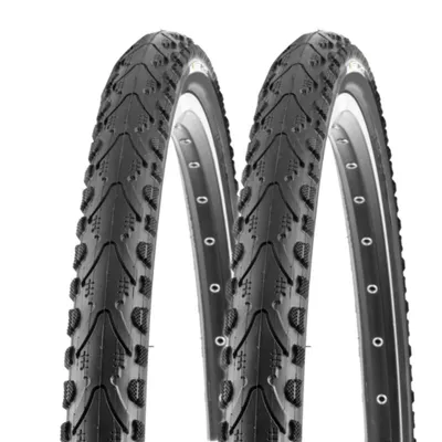 Produktbild von 2 FAHRRADREIFEN 47-559 KENDA 26x1.75 REIFEN 26 ZOLL Semi Slick 26" Reifen Set schwarz