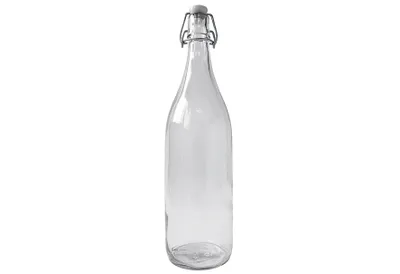 Produktbild von Deti Glasbügelflasche 500ml mit Kunststoffkopf rostfreiem Bügelverschluss