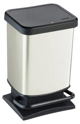 Produktbild von Rotho Abfalleimer 20L Paso - Treteimer Geruchsdicht - Abfallbehälter 29,3 x 26,6 x 45,7 cm - Mülleimer mit Softclose - Tretabfalleimer