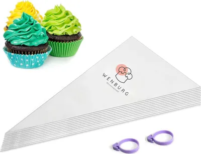 Produktbild von Wenburg Einwegspritzbeutel-Set, 100 Stck. à 30 cm - Kuchen & Co. easy verzieren
