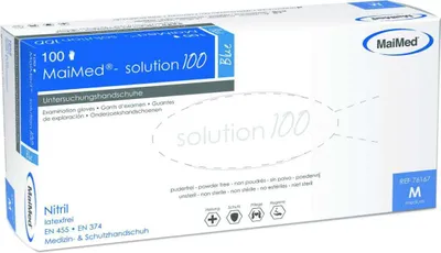 Produktbild von Maimed-Solution100 blue U-Hands.Nitril unst.pf L 100 St