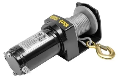 Image de Treuil électrique, 12 V, capacité de charge de 907 kg, étanche IP67, puissance de 0,4 kW, longueur de câble de 6 m