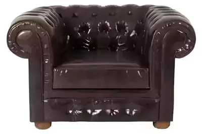 Produktbild von Chesterfield Textil Polster Sofas Design Couch Sofa Sessel 1 Sitz Braun