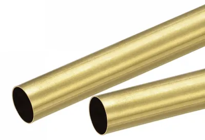 Messing Rundrohr 15 mm x 0,5 mm x 200 mm, 2 Stück