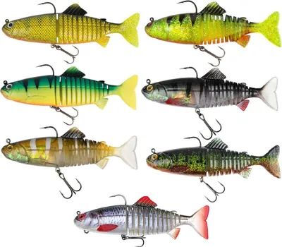 Produktbild von Fox Rage Replicant Jointed 20cm 120g - Gummifisch, Farbe:Young Perch UV