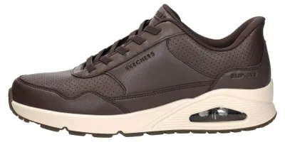 Produktbild von Skechers Slip-Ins: Uno - Banksia Luxe  Sneakers Laag - Donkerbruin - Maat 48.5