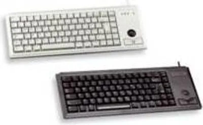 Produktbild von CHERRY G84-4400 TRACKBALL Kabelgebundene Tastatur, PS2, Hell Grau (QWERTZ - DE), Volle Größe (100%), Kabelgebunden, PS/2, QWERTZ, Grau
