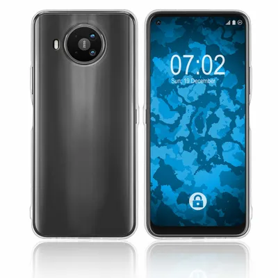 Produktbild von PhoneNatic Case kompatibel mit  Nokia 8.3 - Crystal Clear Silikon Hülle transparent