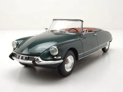 Produktbild von Whitebox 124180 Citroen DS 19 Cabrio 1963 dunkelgrün metallic 1:24