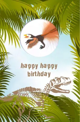 Image de Carte d'anniversaire pour enfants, autocollants dinosaures, multicolore, taille unique, niveau d'objet