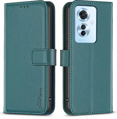 Produktbild von OPPO Reno11 F 5G Hülle - BINFEN Klapphülle - Grün