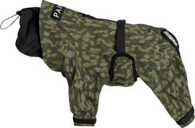 Produktbild von PAIKKA Hunde Regen Overall "Rain Suit" green, Rückenlänge: 60 cm
