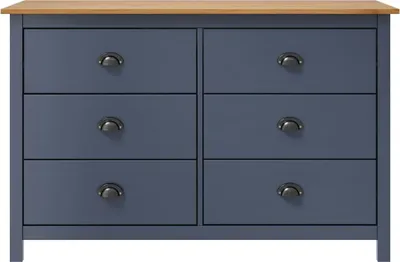 Obrázek produktu pro vidaXL Příborník Hill Grey 125x40x80 cm Borovicový masiv