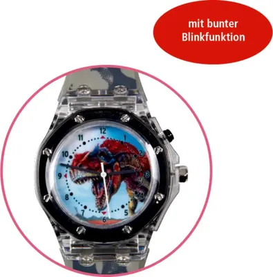 Produktbild von T-Rex World - Armbanduhr (mit bunter Blinkfunktio