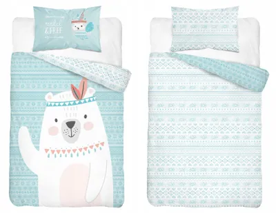 Produktbild von Detexpol Baby-Bettwäsche-Set Baumwolle Misiu 90x120