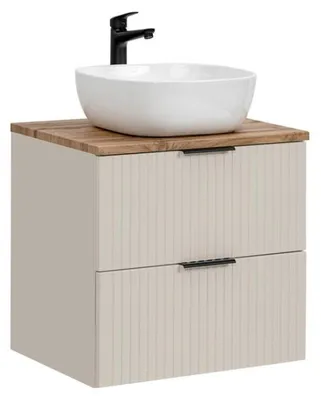 Productafbeelding van Badkamerset NOXERA 80 cm – Congo bruin & wotan – Met wastafel